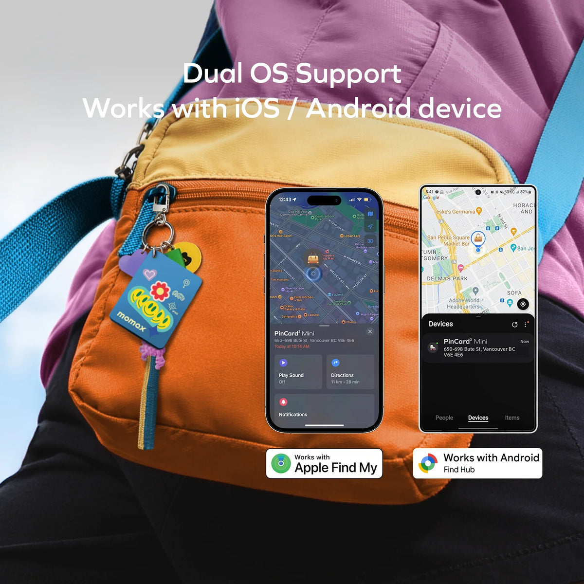 PinCard² X Mini Rechargeable Find My Locator