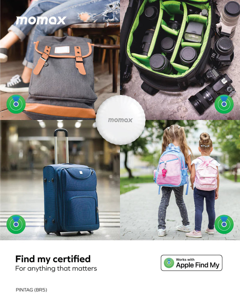 a collage of images of a couple of girls with backpacks