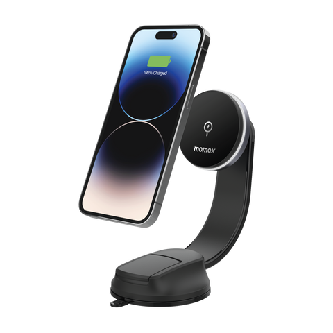 Q.Mag Mount 5 15W magnetic wireless charging car mount (Suction cup mount)