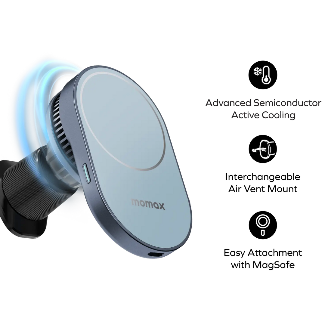1-Move Q.Mag 25W Magnetic Wireless Charging Car Mount