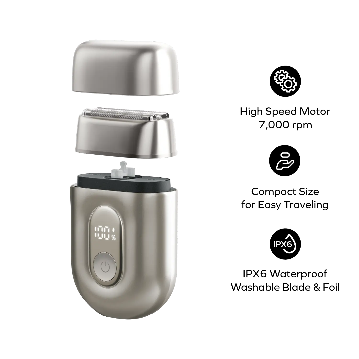 1-Care Raze Rechargeable Pocket Aqua Shaver