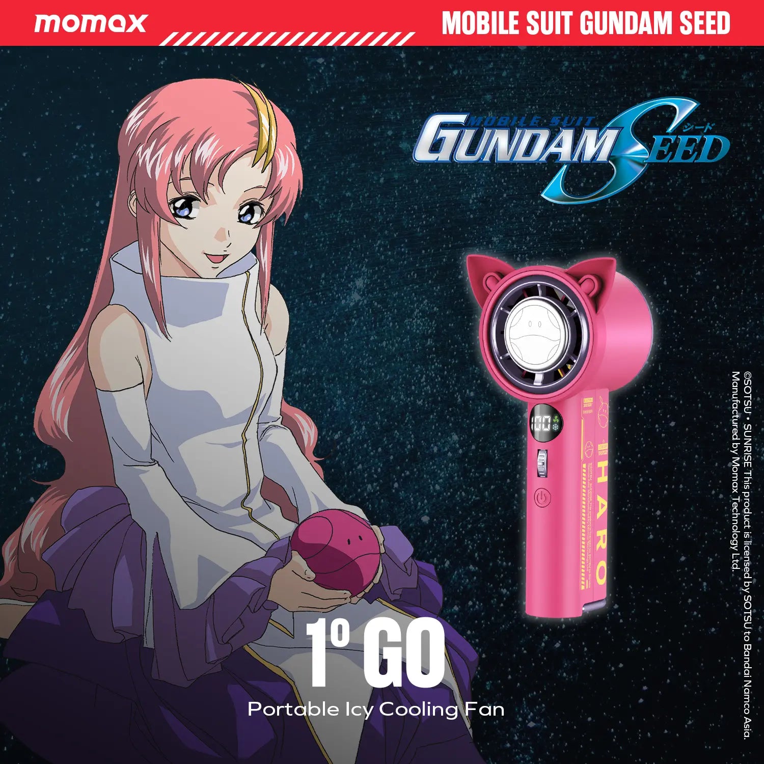 1°Go Portable Handheld High Speed Fan With Icy Cooling Plate - Limited Edition