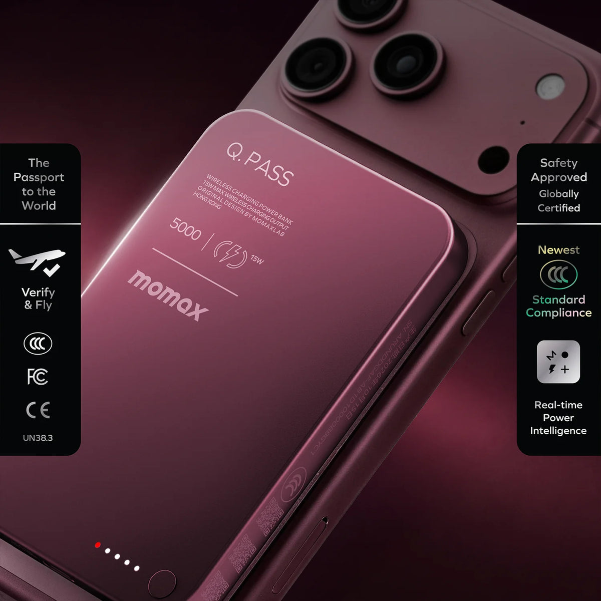 1-Power Q.Pass 5000mAh Magnetic Wireless Power Bank