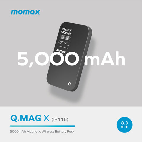 Q.Mag X 5000mAh Wireless battery pack