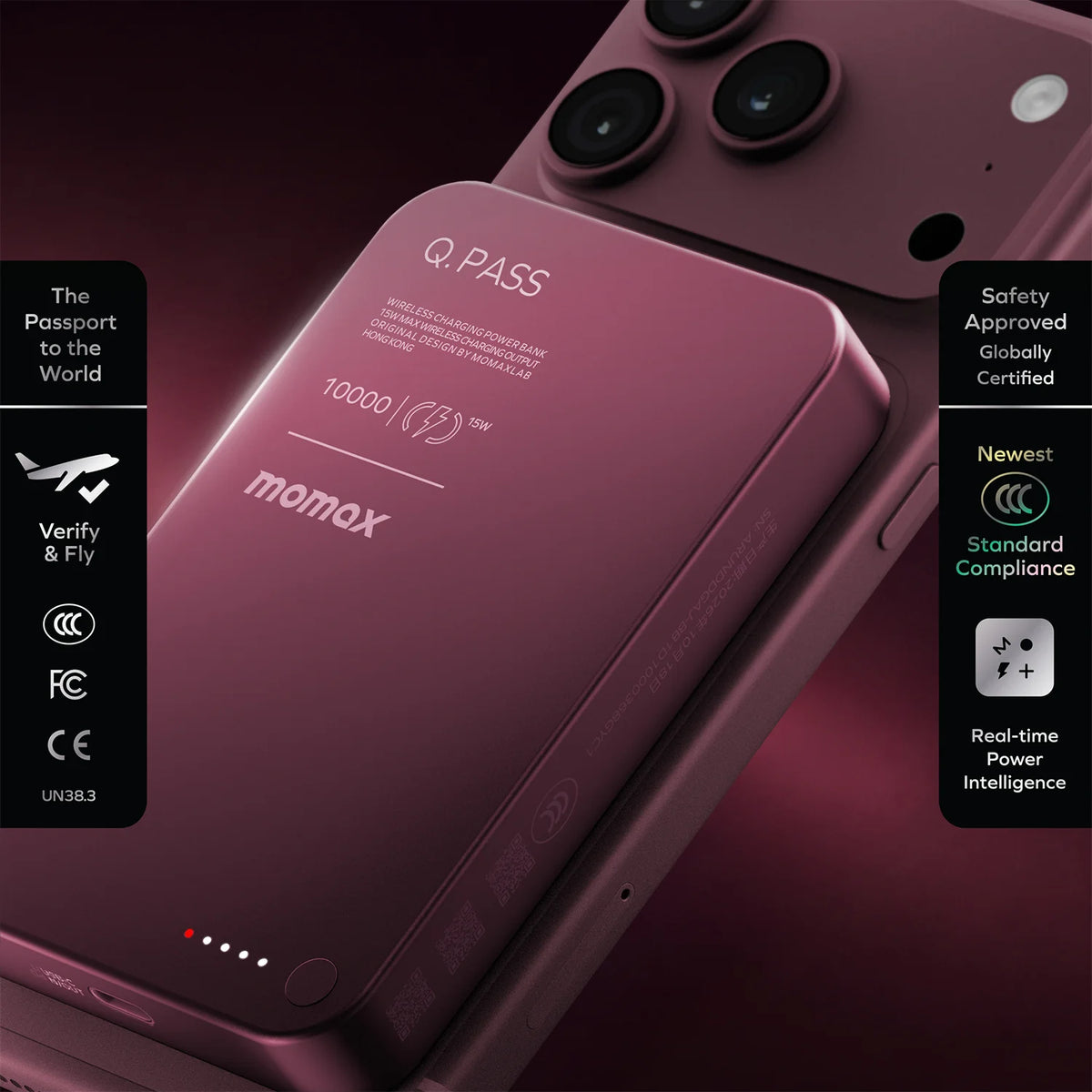 1-Power Q.Pass 10000mAh Magnetic Wireless Power Bank