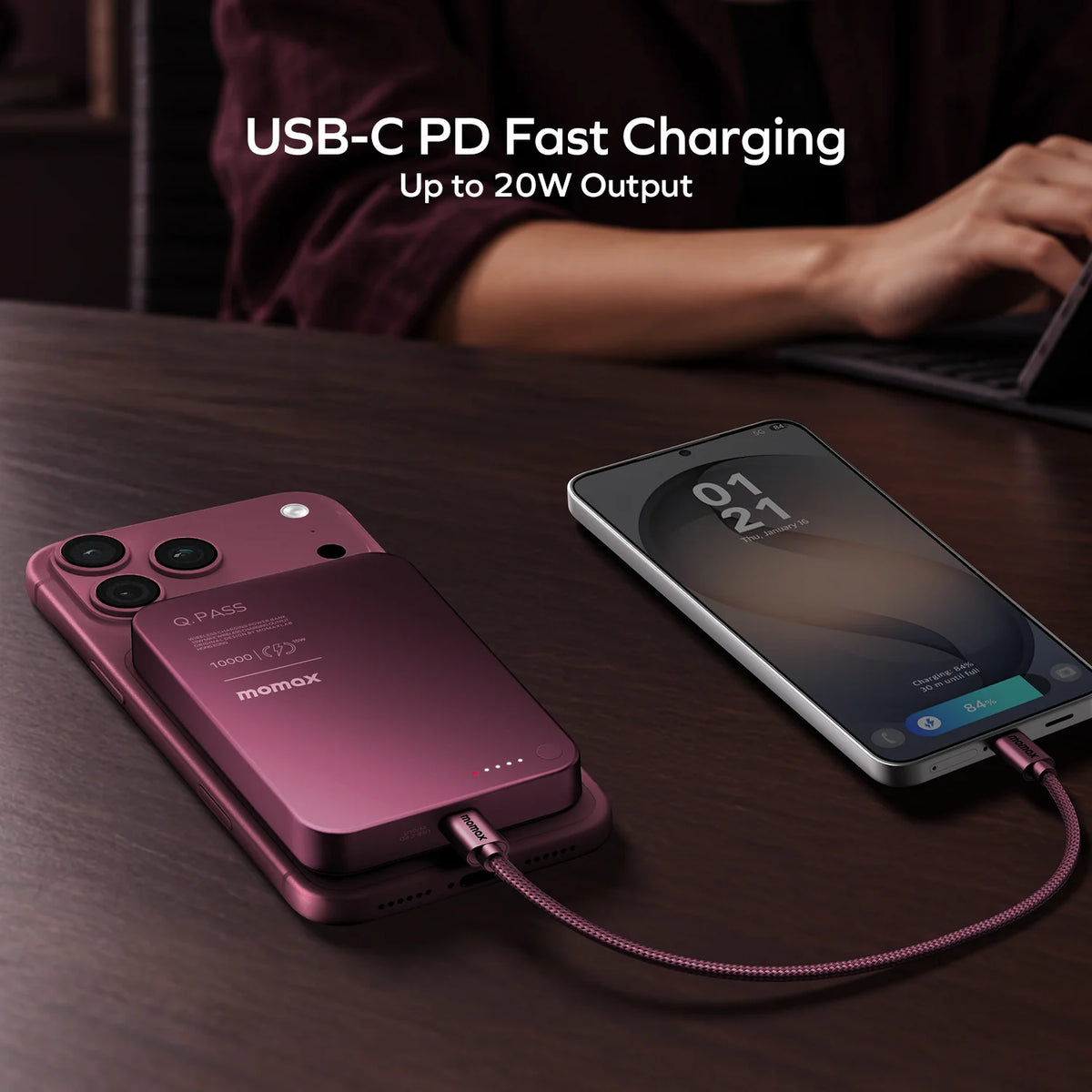 1-Power Q.Pass 10000mAh Magnetic Wireless Power Bank
