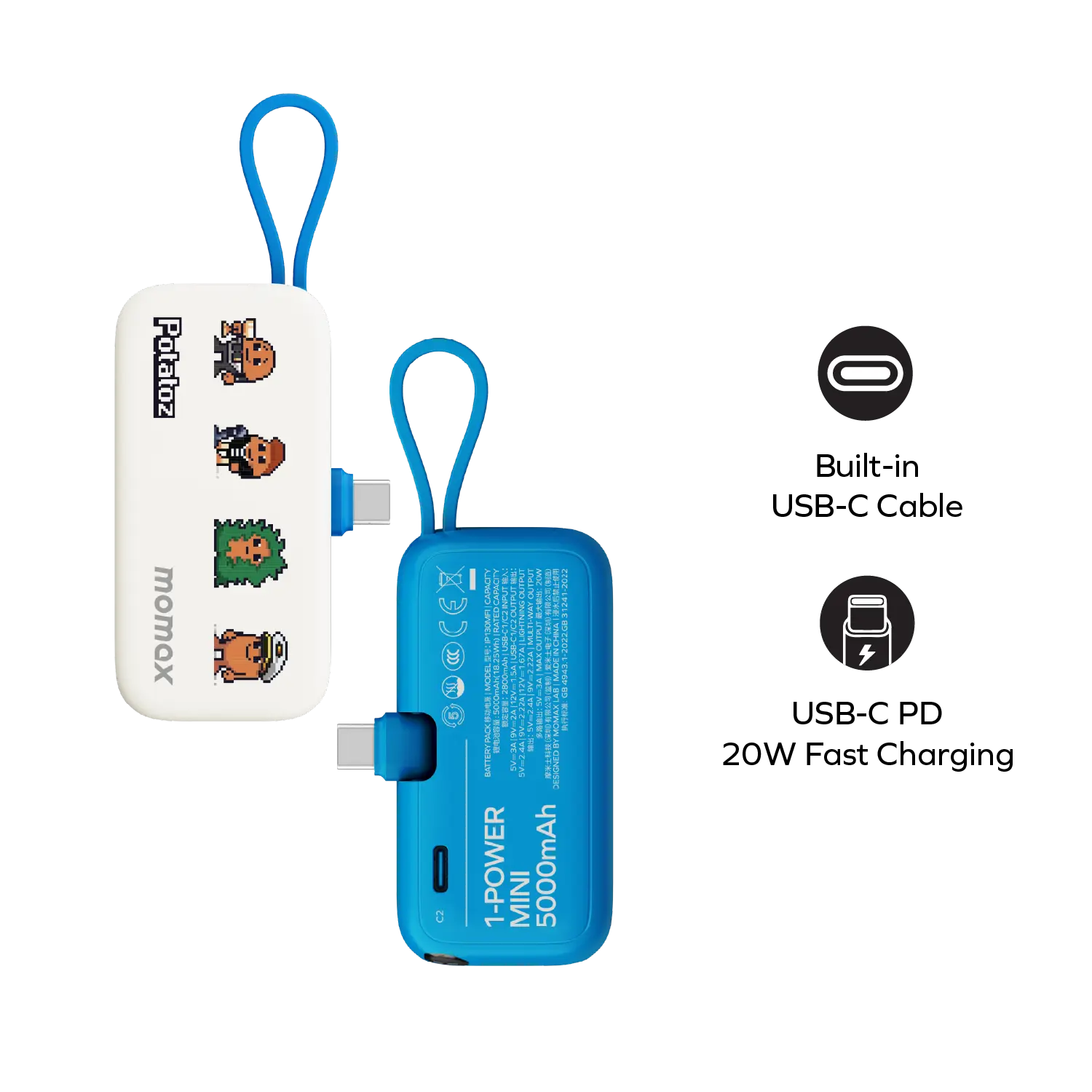 1-Power Mini 3-in-1 Power Bank 5000mAh - Limited Edition