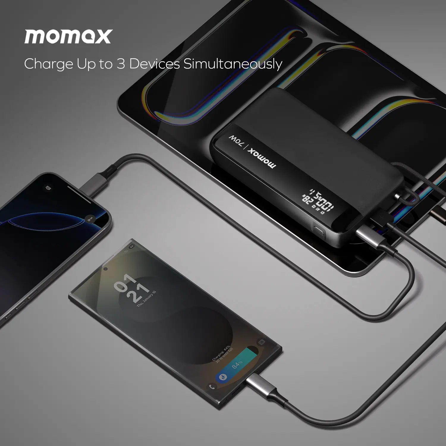 1-Power Ultra+ Power Bank 70W 20000mAh