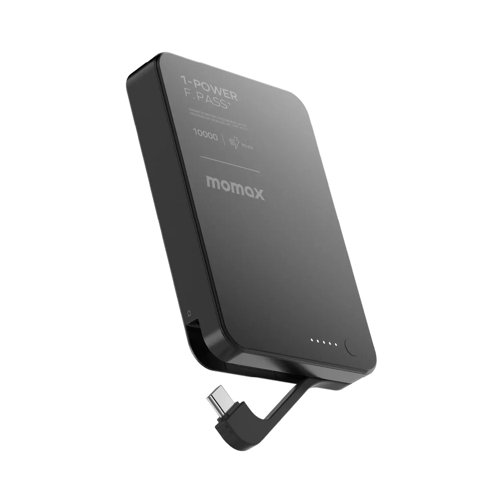 1-Power F.Pass⁺ 10000mAh Magnetic Battery Pack with Built-in Cable