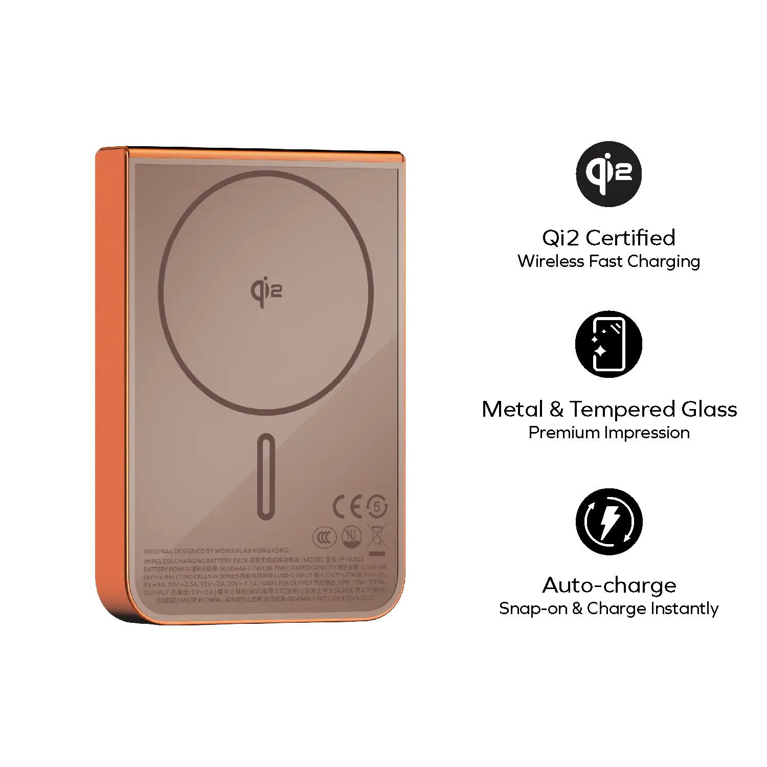1-Power S.Pass 10000mAh Qi2 Magnetic Wireless Battery Pack