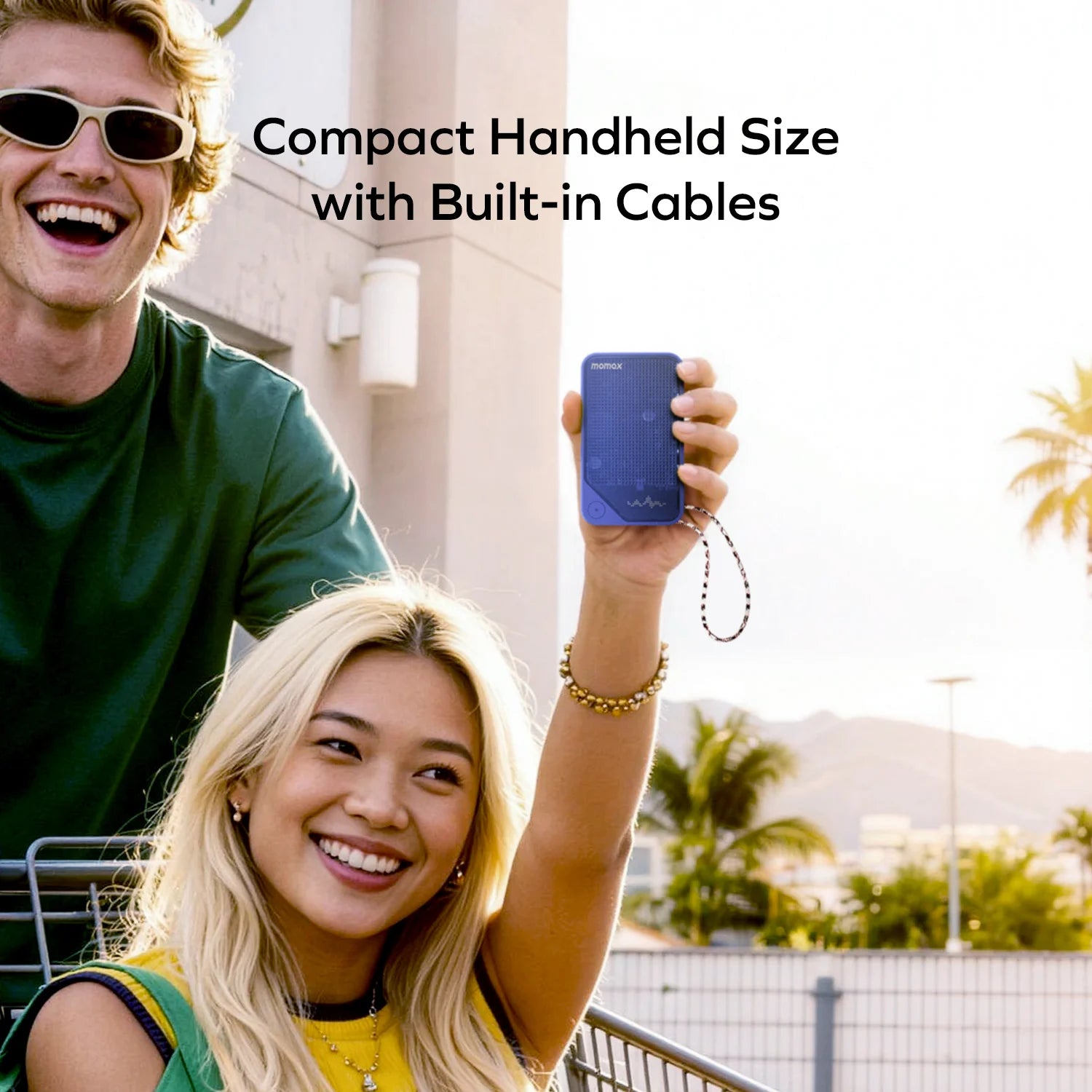 1-Power X⁺ 10000mAh Battery Pack with Dual Built-in USB-C Cable