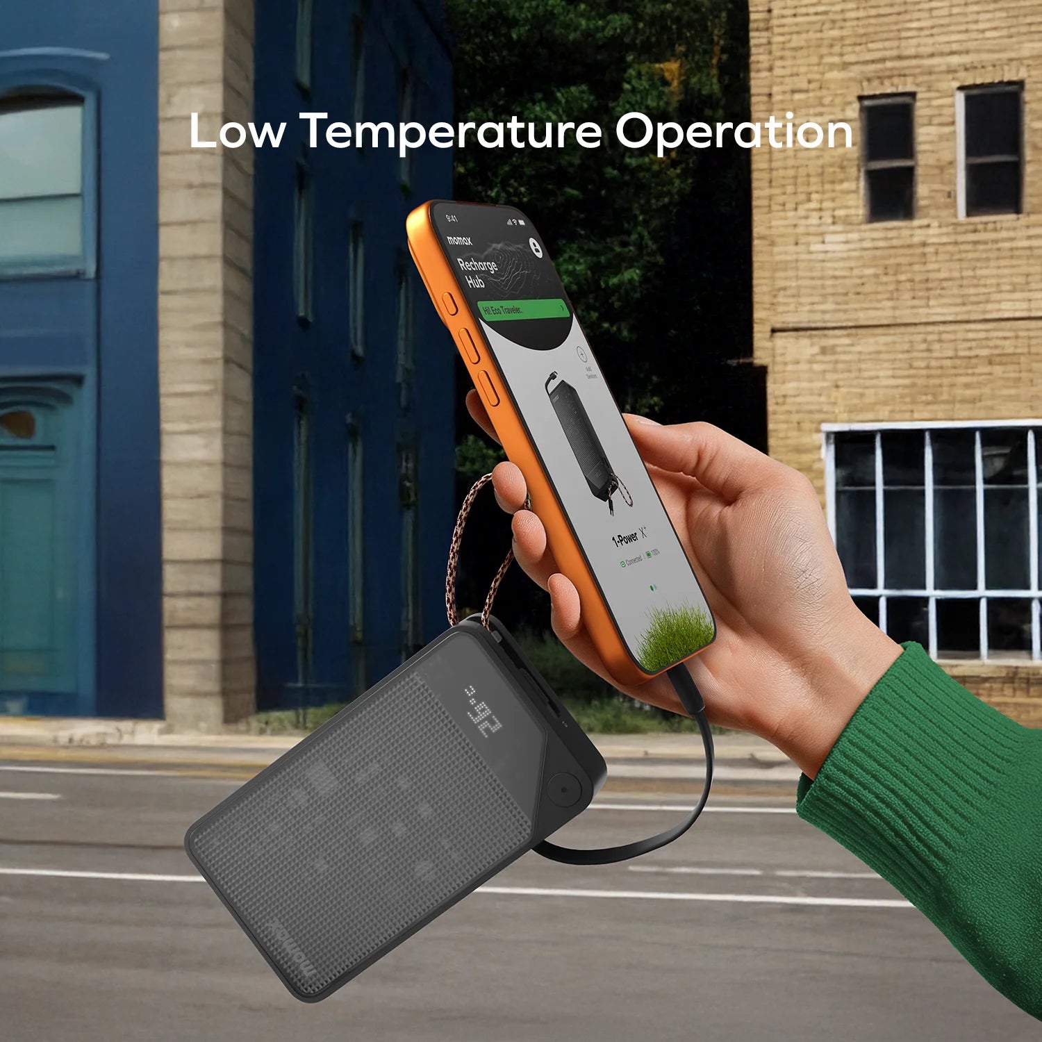 1-Power X⁺ 20000mAh Battery Pack with Dual Built-in USB-C Cable