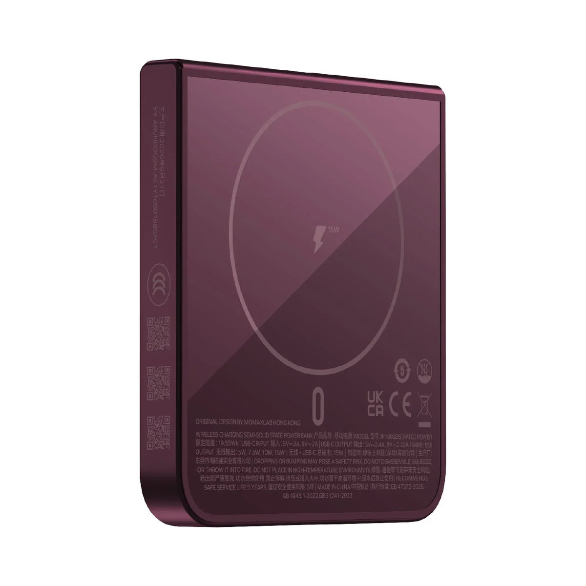 1-Power S.Pass Slate 5000mAh Magnetic Wireless Semi-SSB Power Bank