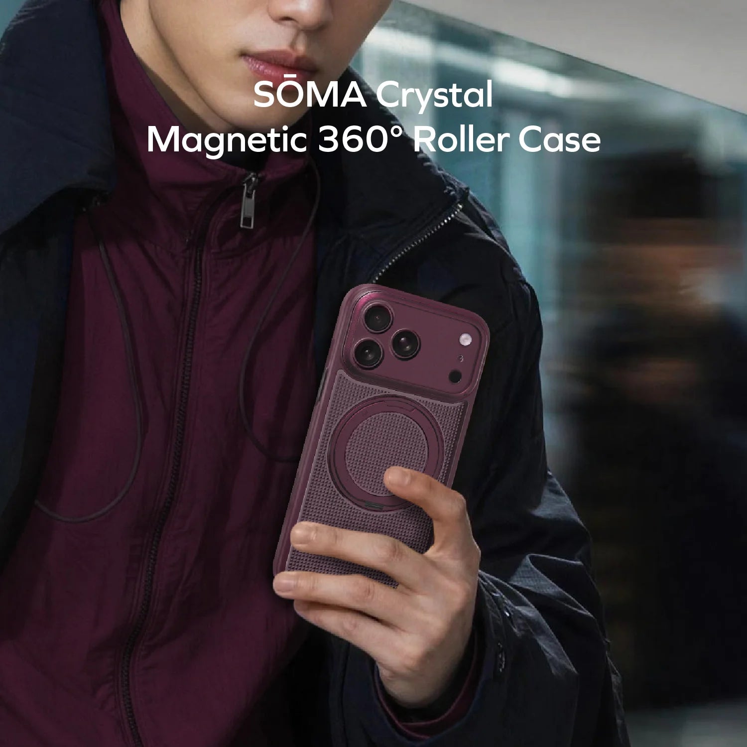 Sōma Crystal Magnetic 360° Roller Case iPhone 18 Series