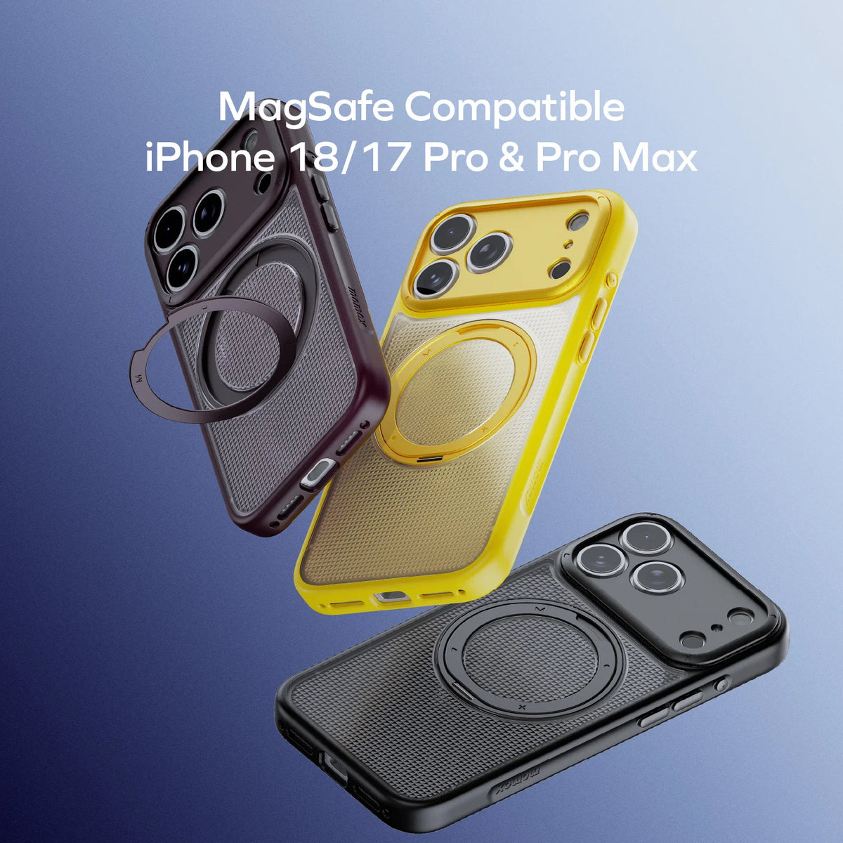 Sōma Crystal MagSafe Case with 360° Kickstand for iPhone 18 Series