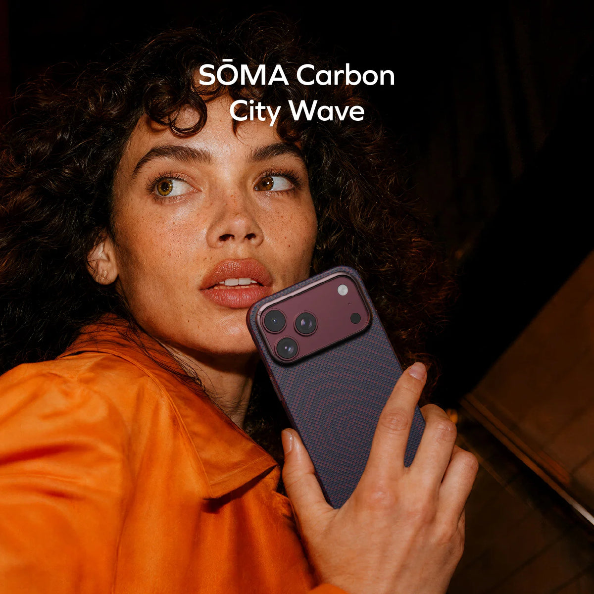 Sōma Carbon – City Wave Aramid Magnetic Case iPhone 18 Series
