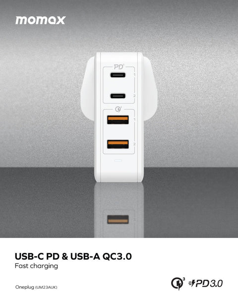 ONEPLUG 67W 3-Port GaN Charger – Momax Official