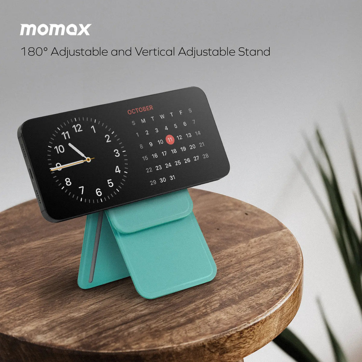 1-Wallet Magnetic Card Holder with Adjustable Stand