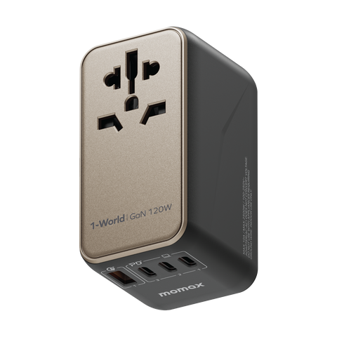 1-World 120W GaN Universal Travel Charger [Pre-Order Item | Available End of November]