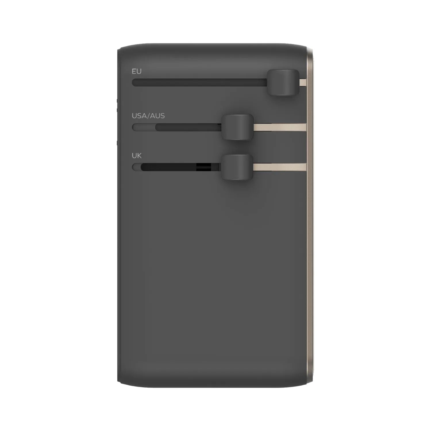 1-World²⁺ 4-Port Mini Universal Travel GaN Charger with Built-In Retractable Cable 100W with Dual AC - Limited Edition