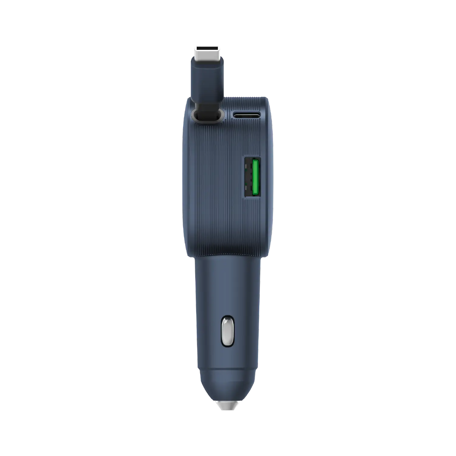 1-Move⁺ 2-Port Car Charger With Built-In Retractable Cable 60W