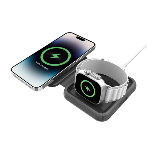 Q.Mag Go Folding MagSafe 2-in-1 Wireless Charger
