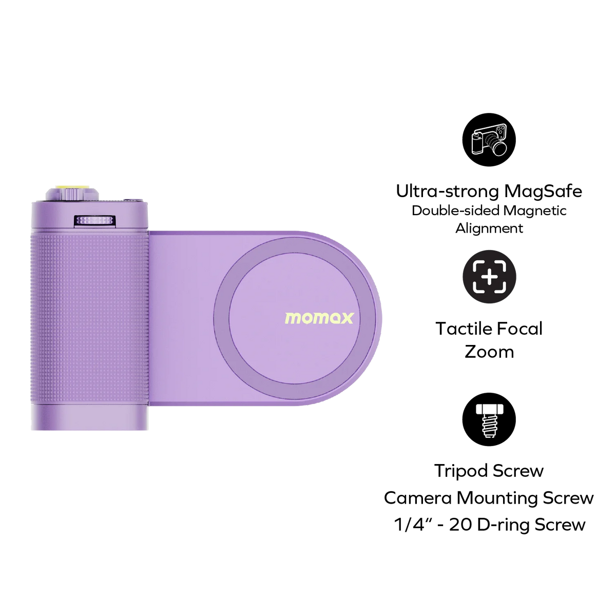 1-Snap Grip X  Magnetic Camera Grip with Detachable Shutter