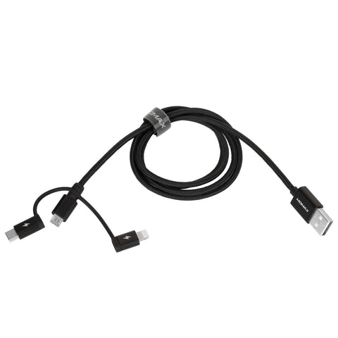 One Link 3-in-1 USB A to Micro USB/Lightning/USB-C (1m)