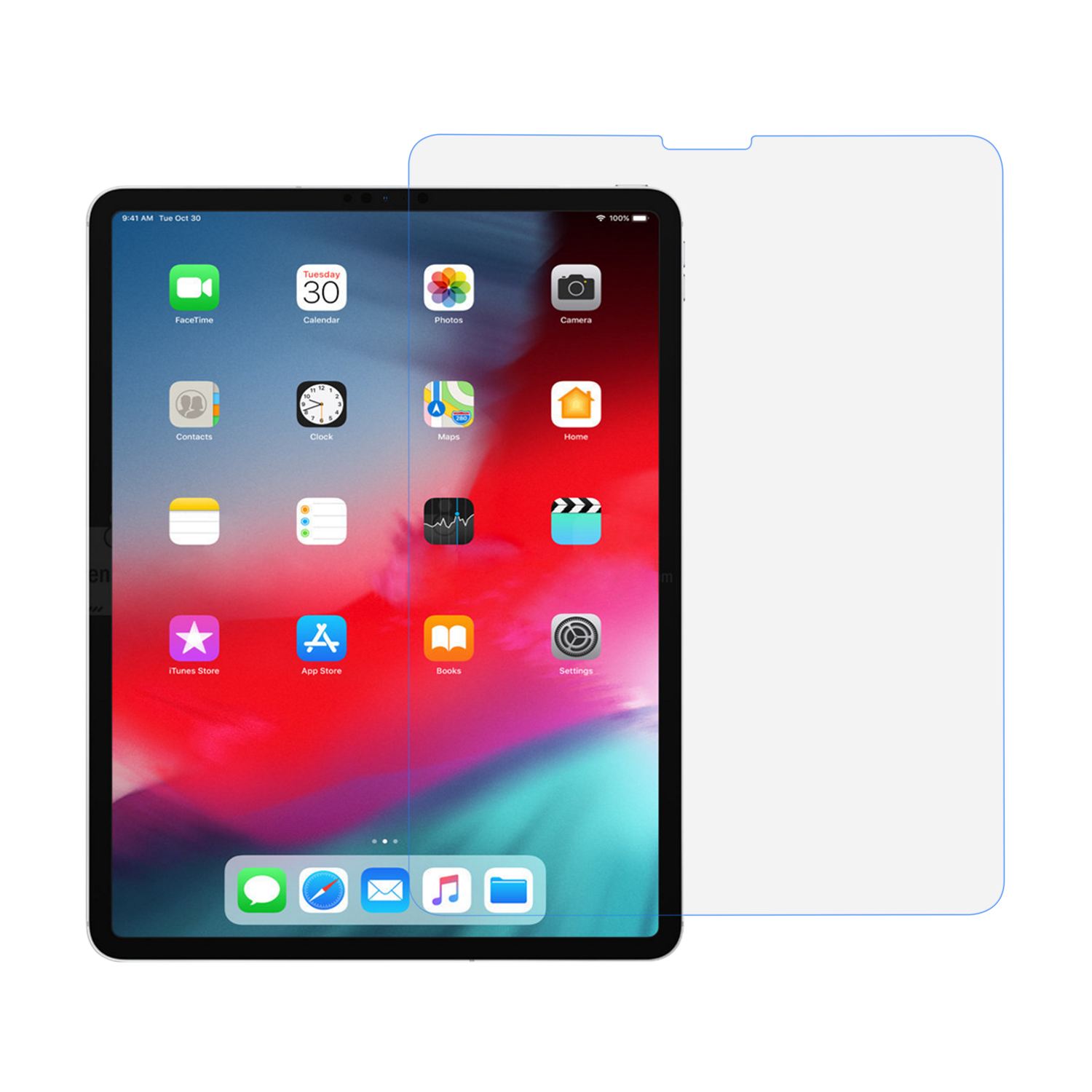 Glass Pro+ 0.3mm iPad Pro 2018/2020 Full Screen Glass Sticker (12.9")