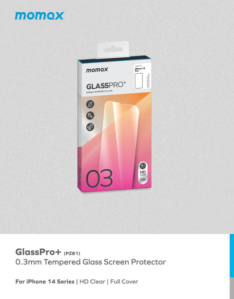 iPhone 14 Series GlassPro+ 0.3mm Tempered Glass