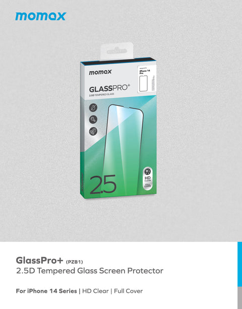 iPhone 14 Series GlassPro+ 2.5D Tempered Glass Screen Protector
