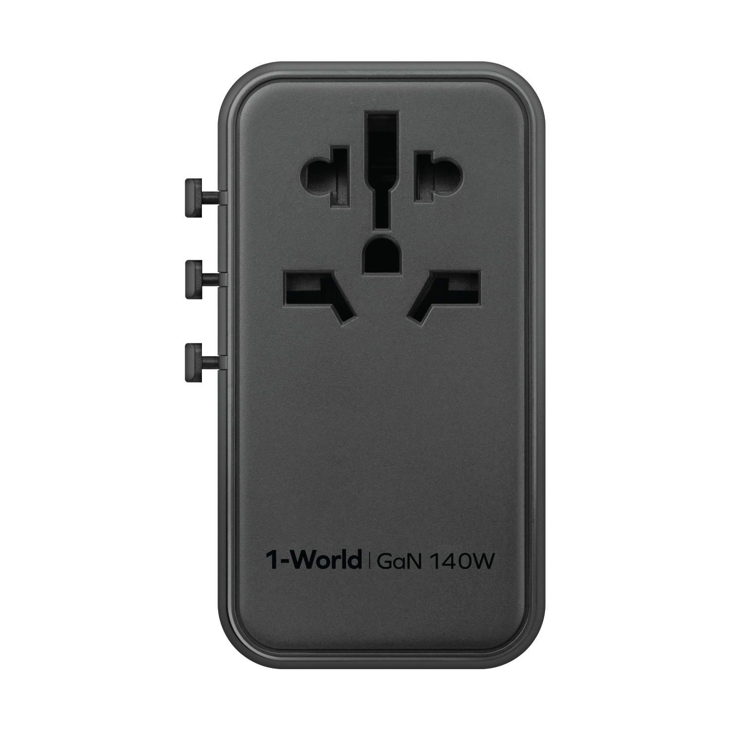 1-World 4-Port + AC 旅行轉接器（140W，附 USB-C 線）