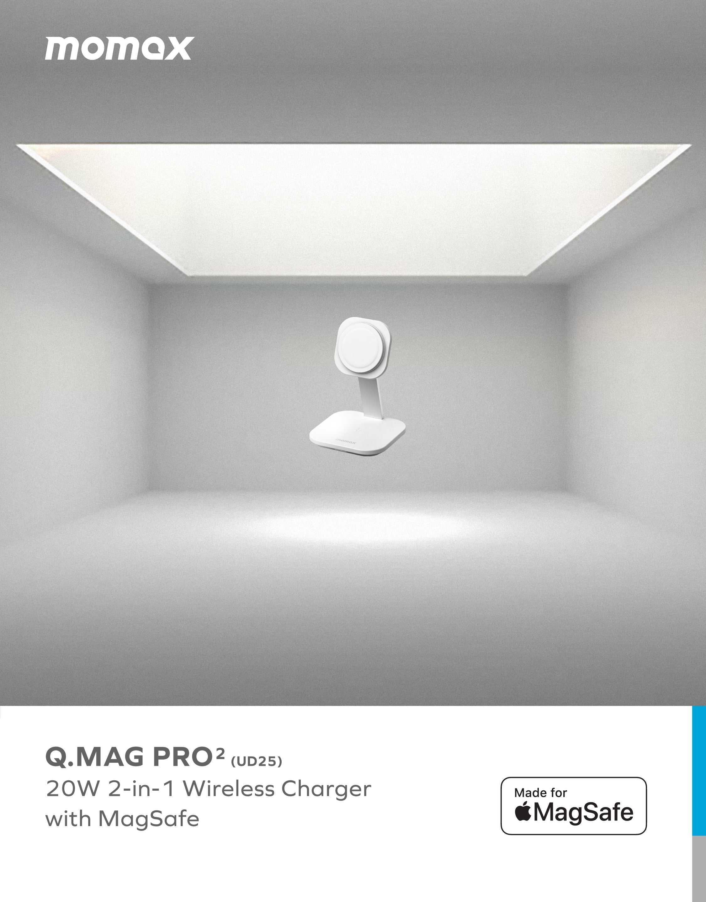 Q.Mag Pro2 | 2-in-1 MagSafe Wireless Charging Station