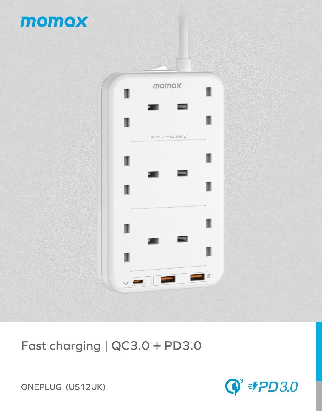 Oneplug | 6-Outlet Power Strip With USB