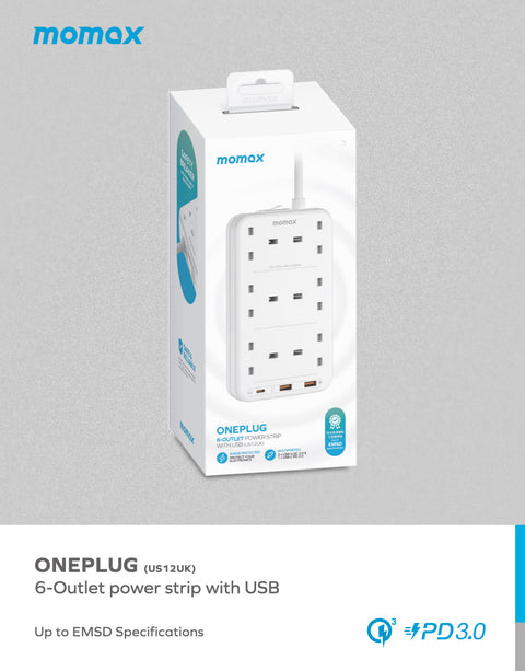 ONEPLUG 6-Position Plug+1C2A 20W